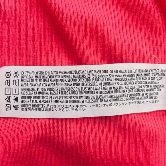 FOREVER 21 Rib-Knit Pink Corset Crop Top - Size Small - Picture 6 of 6